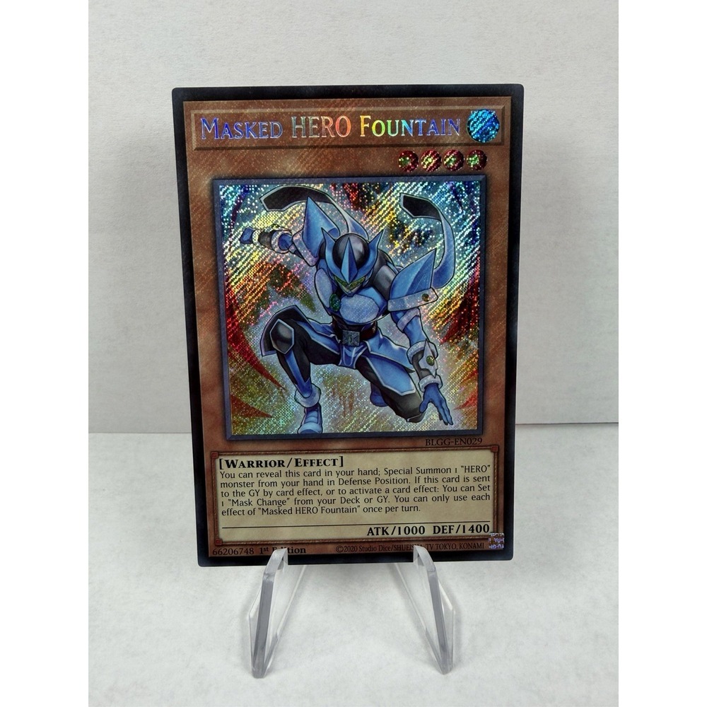 BLGG-EN029 Masked HERO Fountain Secret Rare Yu-Gi-Oh! NEW